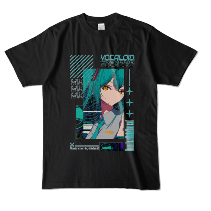 カラーTシャツ - L - ブラック (濃色)