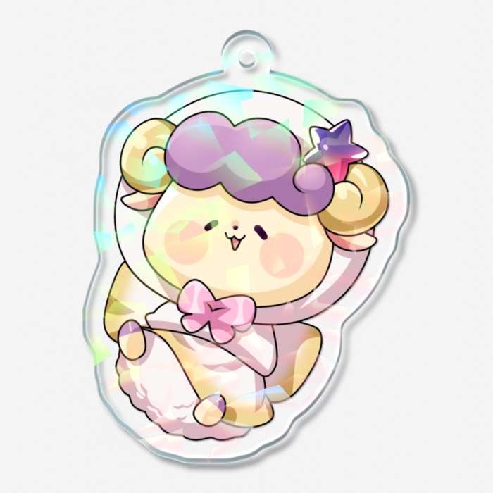 ホログラムアクリルキーホルダー - 50 × 50mm