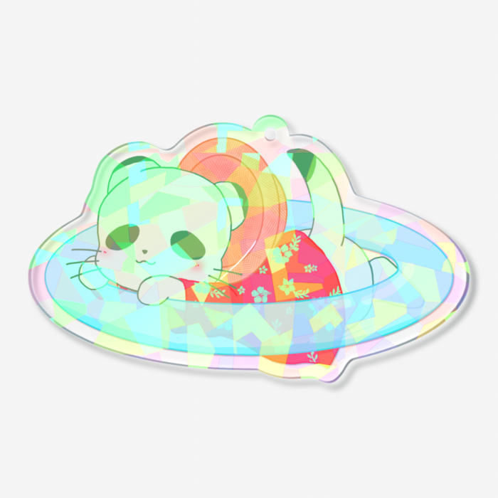 ホログラムアクリルキーホルダー - 70 × 70mm