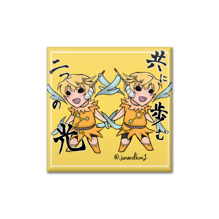 缶バッジ - 四角形40mm