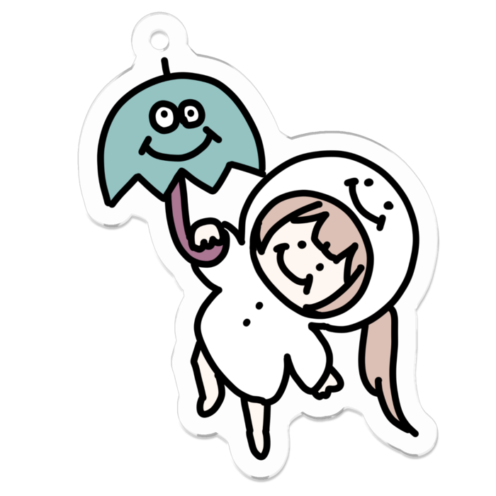 アクリルキーホルダー - 50 x 50 (mm)