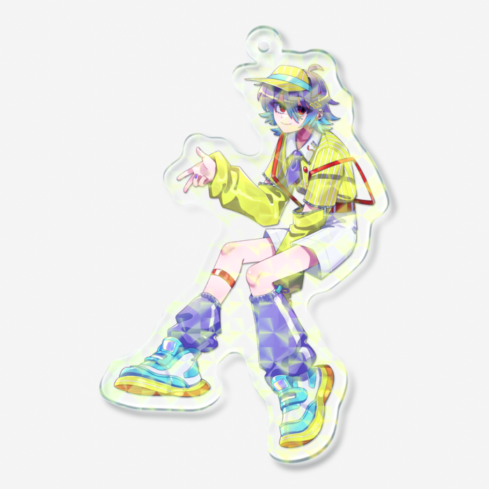 ホログラムアクリルキーホルダー - 70 × 70mm