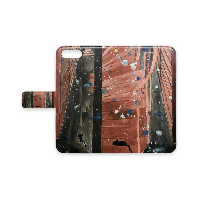 手帳型iPhoneケース - iPhone 7 Plus / 8 Plus - ストラップ穴 あり