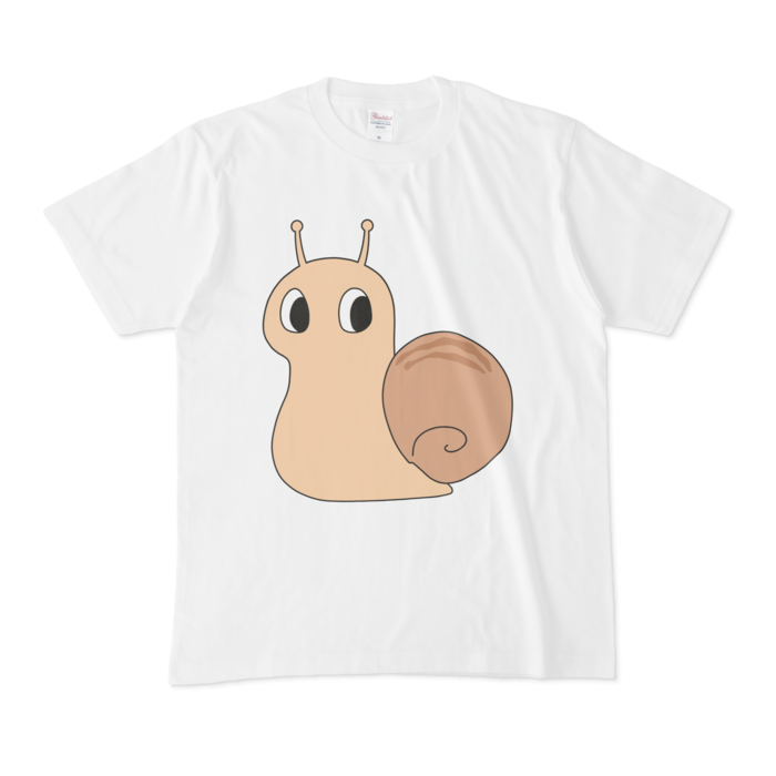 かたつむっりのTシャツ - M - 白