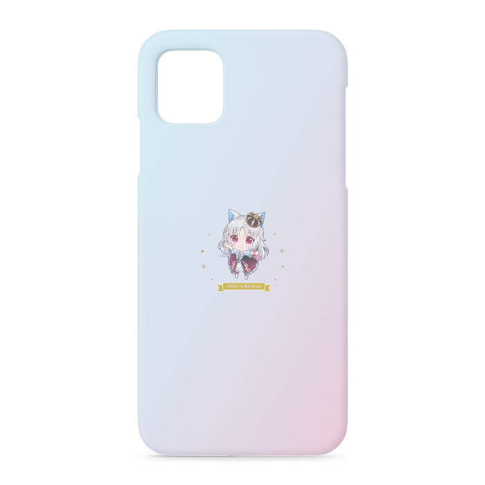 【グラデーション×SDだんごちゃん】iPhoneケース - iPhone 11 Pro Max - 側面あり(1)