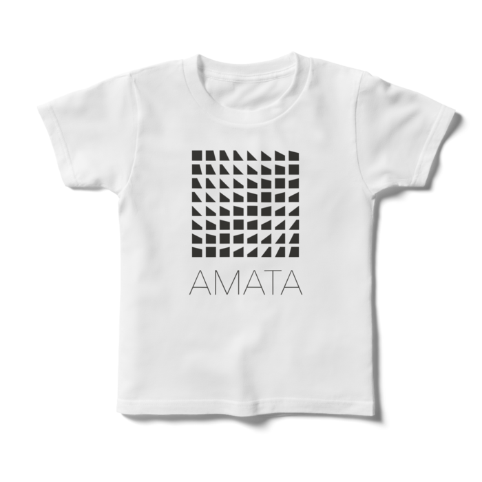 AMATAロゴキッズTシャツ - 120 - 白