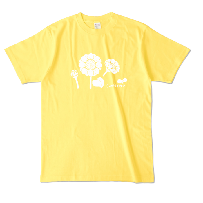 ひまわりカラーTシャツ - L - イエロー (濃色)