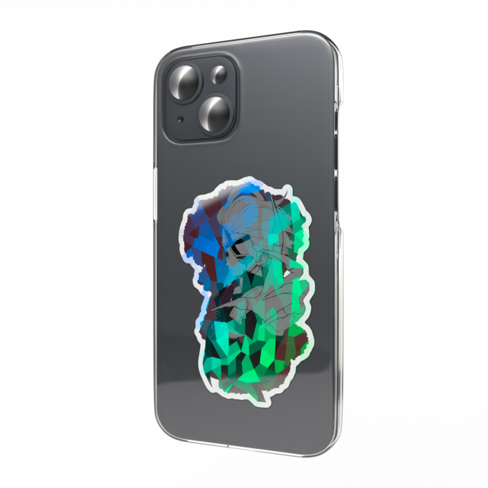 ホログラムスマホステッカー - 縦