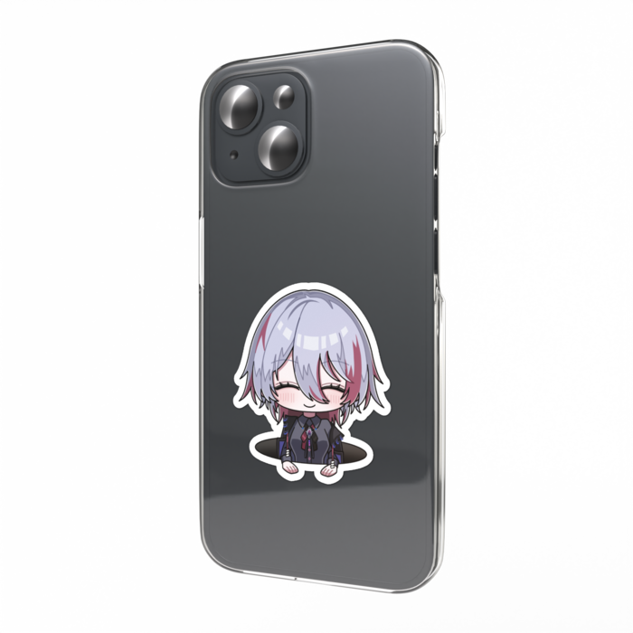穴底ロク スマホステッカー（穴からニッコニコ）