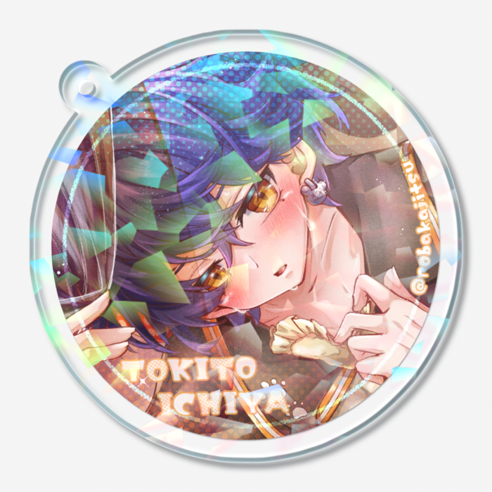 ホログラムアクリルキーホルダー - 50 × 50mm