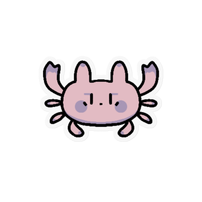 さらばガニ デフォルト ステッカー - 100 x 100 (mm)