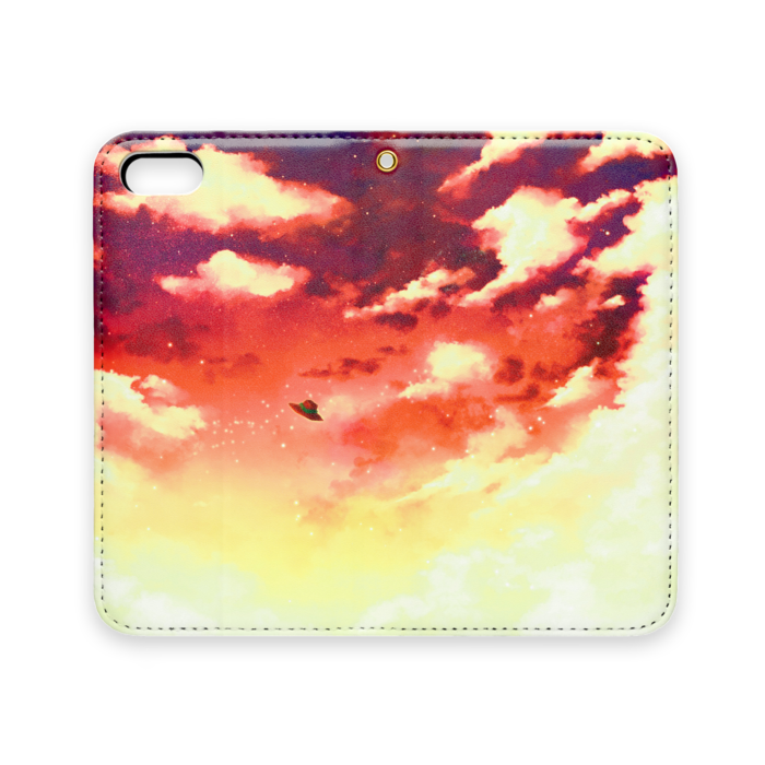 手帳型iPhoneケース(ベルトなし) - iPhone 5 / 5s / SE - ストラップ穴 あり