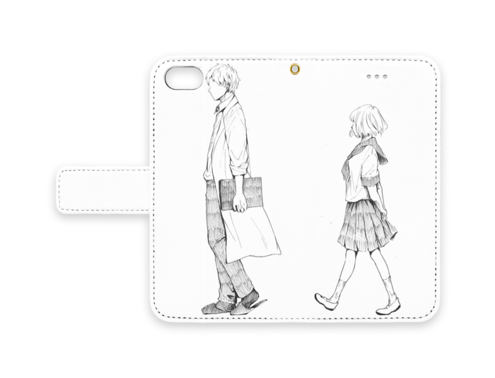 手帳型iPhoneケース - iPhone 8 / 7 - ストラップ穴 あり