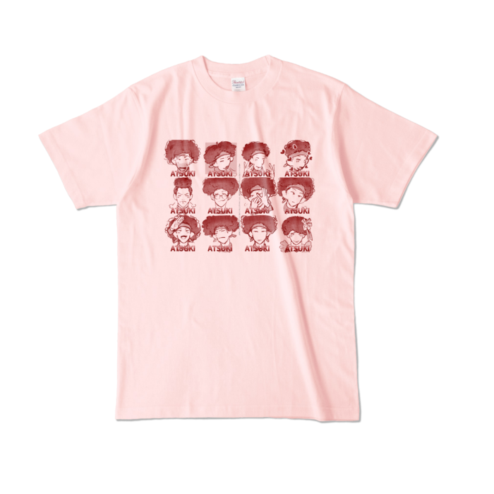 🥦カラーTシャツ - L - ライトピンク (淡色)