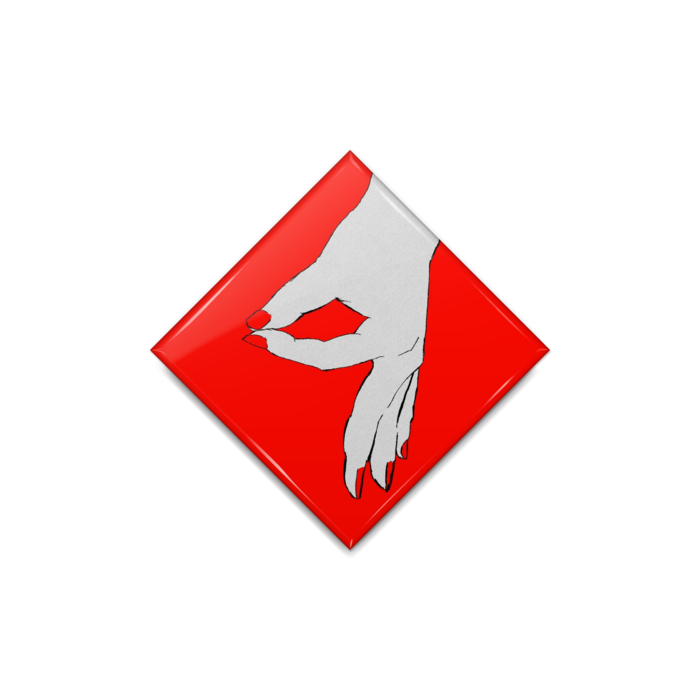 缶バッジ - ひし形40mm