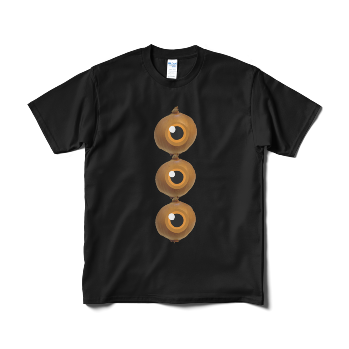 めだまねぎTシャツ（短納期） - M - ブラック