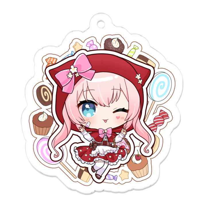 アクリルキーホルダー - 50 x 50 (mm)