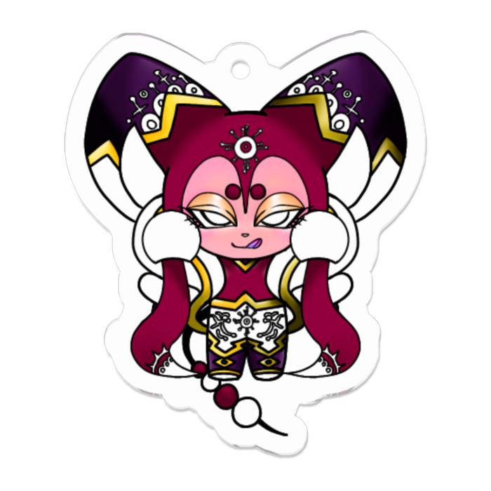 アクリルキーホルダー（コーティング） - 50 x 50 (mm)