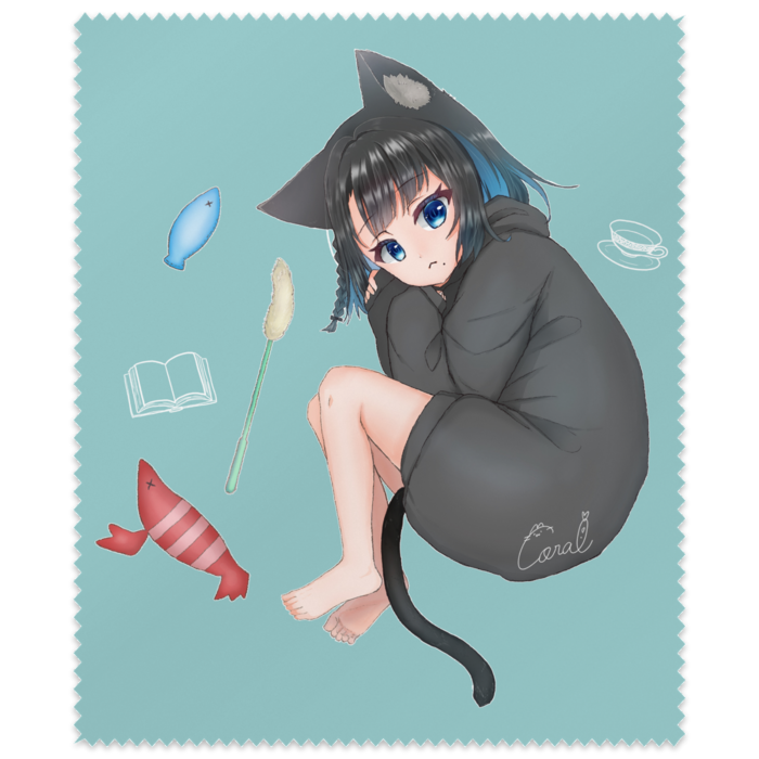 メガネ拭き あお
