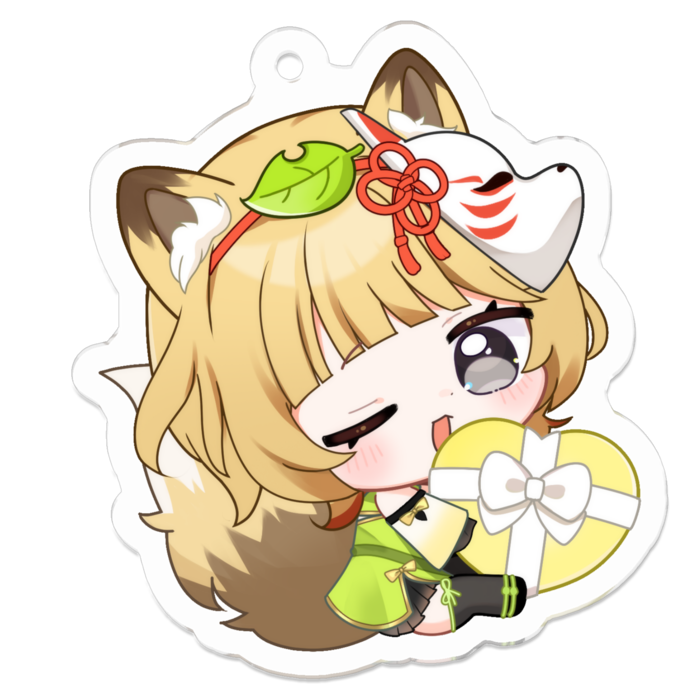 アクリルキーホルダー（コーティング） - 50 x 50 (mm)