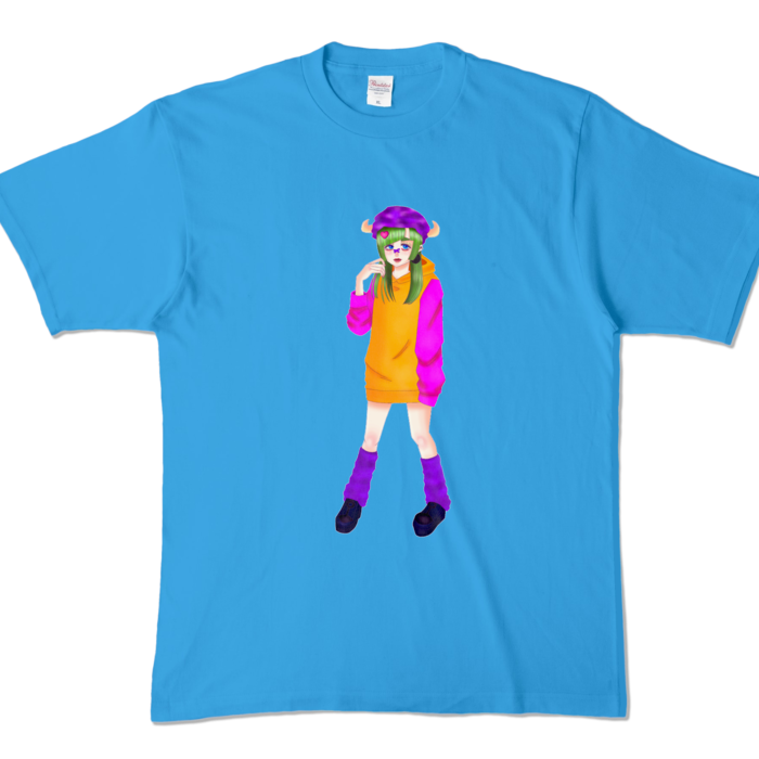 カラーTシャツ - XL - ターコイズ (濃色)