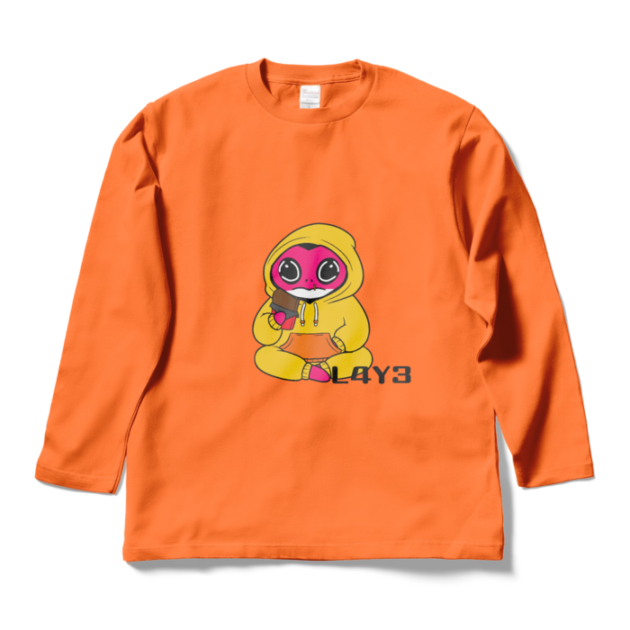 ロングスリーブTシャツ - L - オレンジ