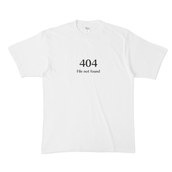 404Tシャツ - XL - 白