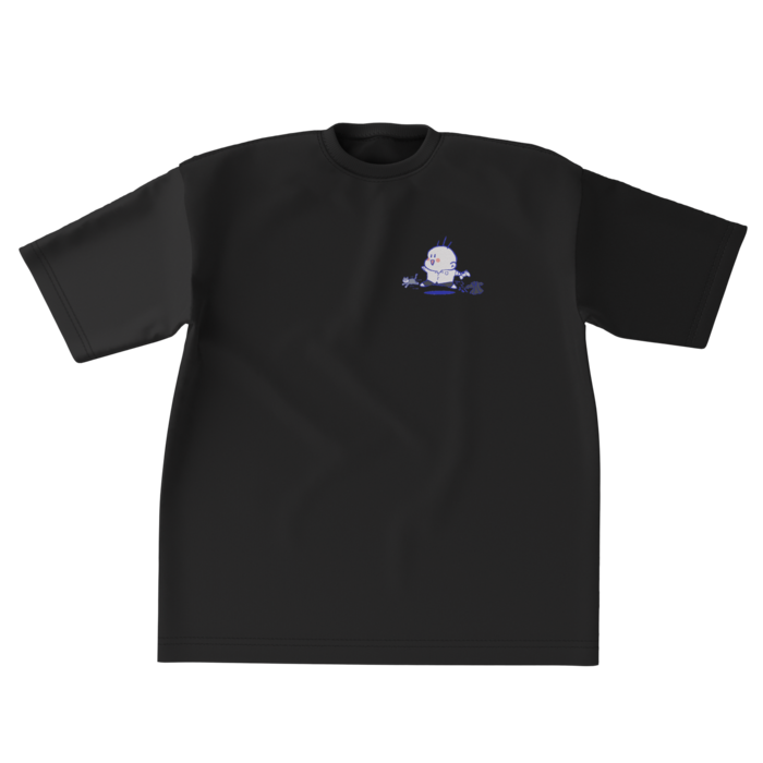 ビッグシルエットTシャツ - XL - 両面黒