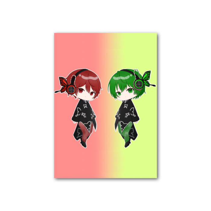 フォト風カード - 縦 - 片面
