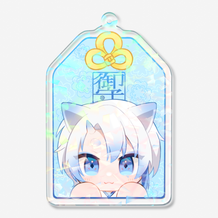 ホログラムアクリルキーホルダー - 70 × 70mm
