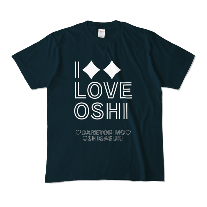 カラーTシャツ(濃色) - M - 両面 - ネイビー