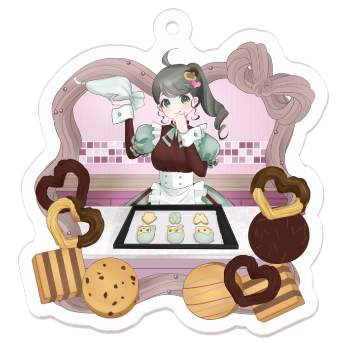 アクリルキーホルダー - 50 x 50 (mm)