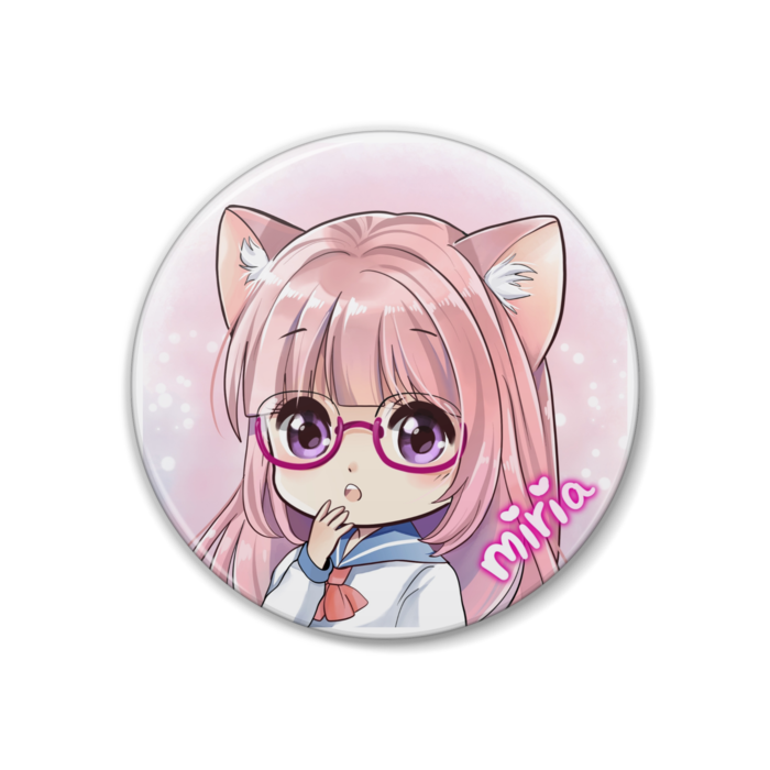 缶バッジ - 38mm(紺色)