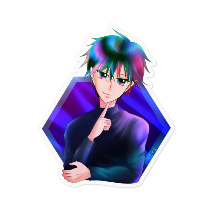 ステッカー 白- 100 x 100 (mm)