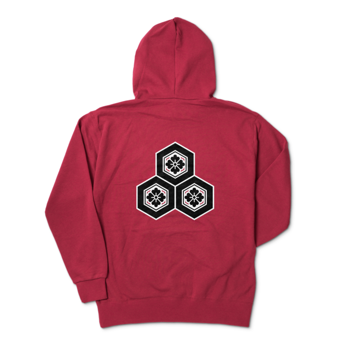 パーカー - XL - バーガンディ