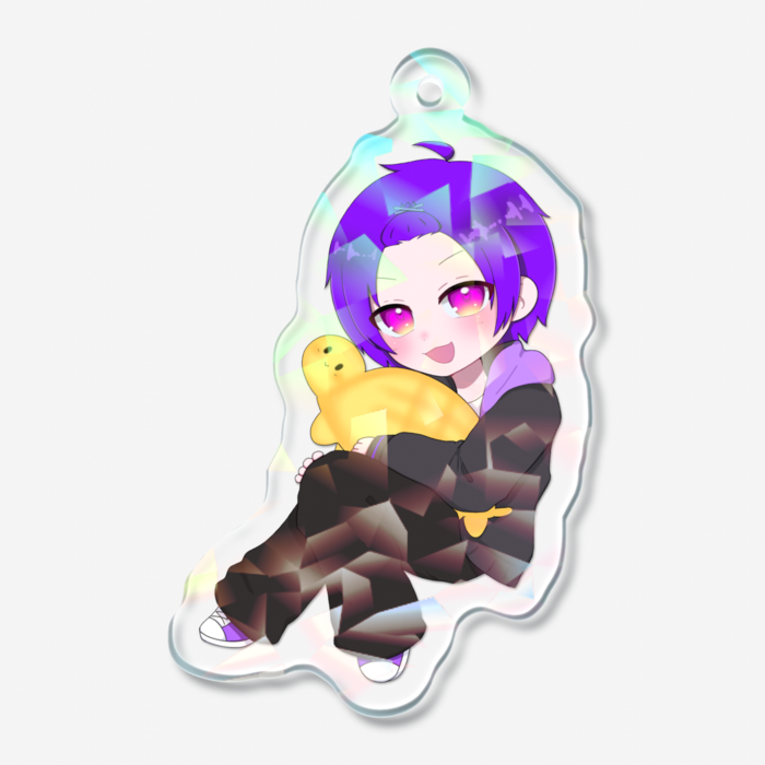 ホログラムアクリルキーホルダー - 50 × 50mm