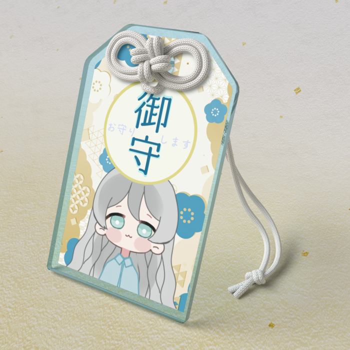 アクリルお守り - 50 × 80mm
