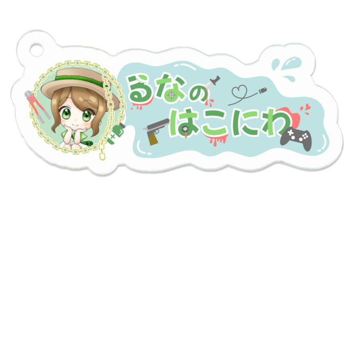 アクリルキーホルダー(コーティング) - 50 x 50 (mm)