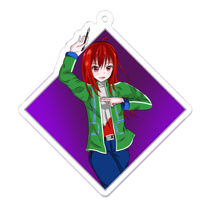 アクリルキーホルダー（コーティング） - 70 x 70 (mm)