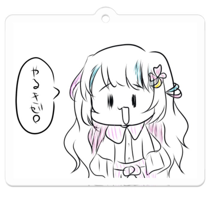 アクリルキーホルダー - 50 x 50 (mm)