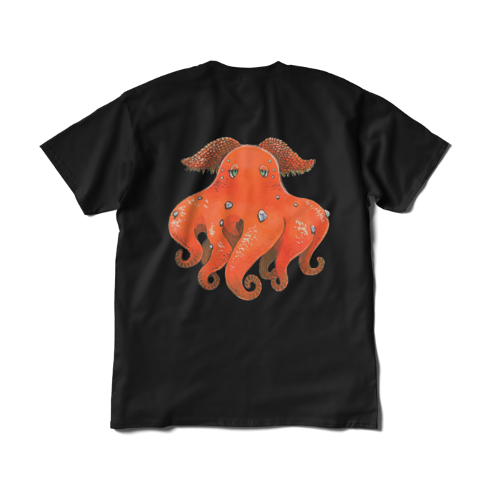 Tシャツ（短納期） - XL - ブラック　メンダコ