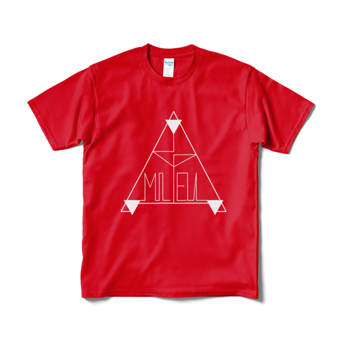 Tシャツ（短納期） - M - レッド(白ロゴ)