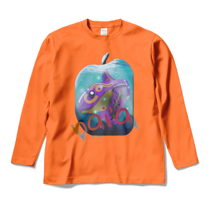 ロングスリーブTシャツ - M - オレンジ