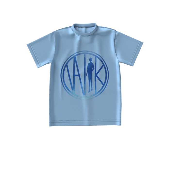 ビッグシルエットTシャツ - アシッドブルー - S