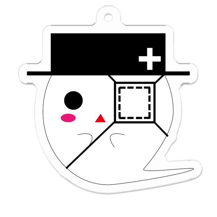 アクリルキーホルダー - 50 x 50 (mm)