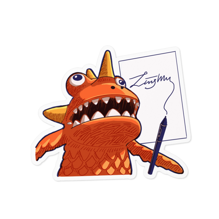 ステッカー - 100 x 100 (mm)