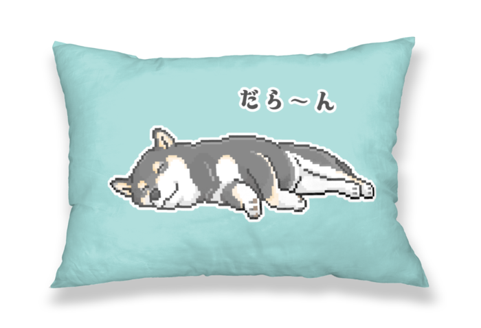 [ブルー] 枕カバー - 43x63cm - 両面/[Blue] Pillowcase