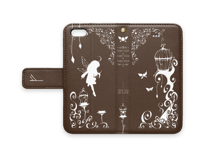 手帳型iPhoneケース - iPhone 5 / 5s / SE - ストラップ穴 あり