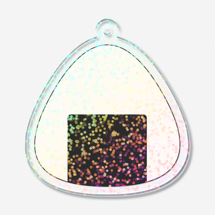 ホログラムアクリルキーホルダー - 50 × 50mm
