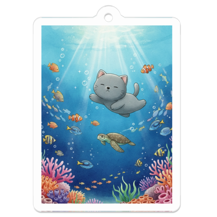 アクリルキーホルダー - 50 x 50 (mm)